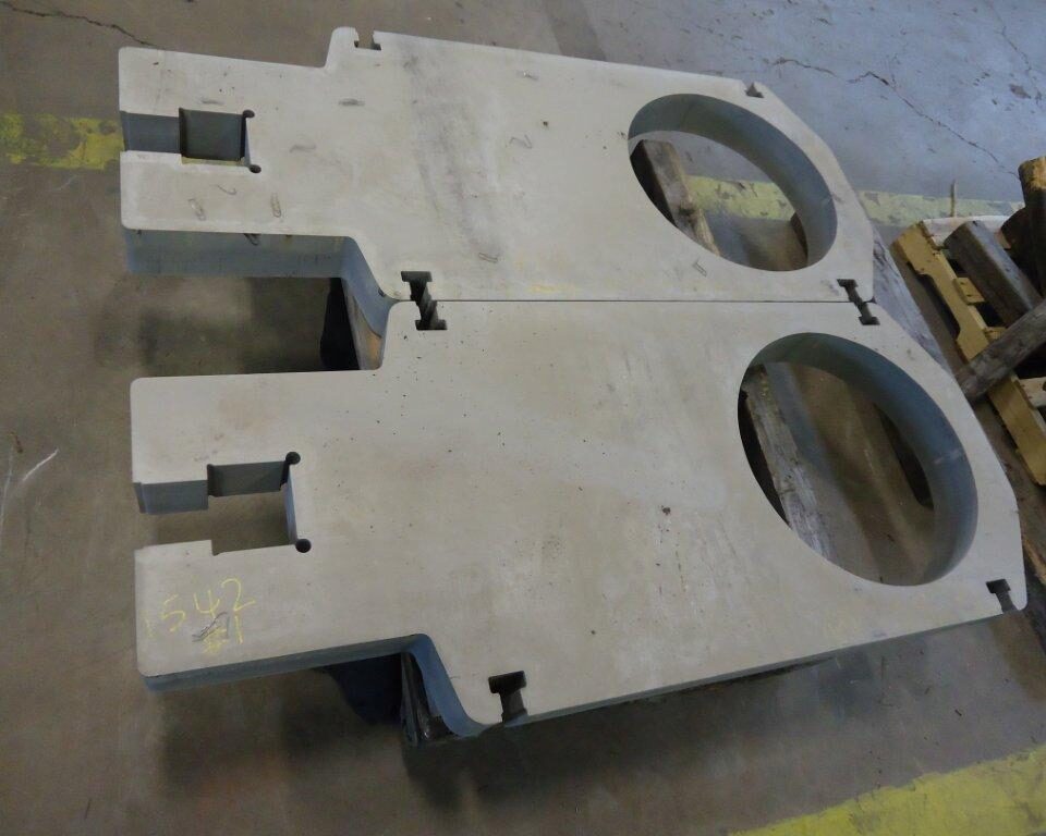 Precision-cut stainless steel gate valve components, showcasing Sandmeyer Steel Company’s ability to process custom shapes in-house.