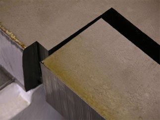 Bandsaw cutting provides a better edge quality than plasma cutting, with no heat-affected zone on the edges.