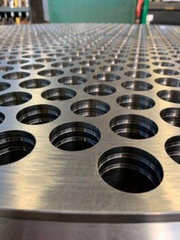 Stainless steel with machine drilled holes - tubesheet